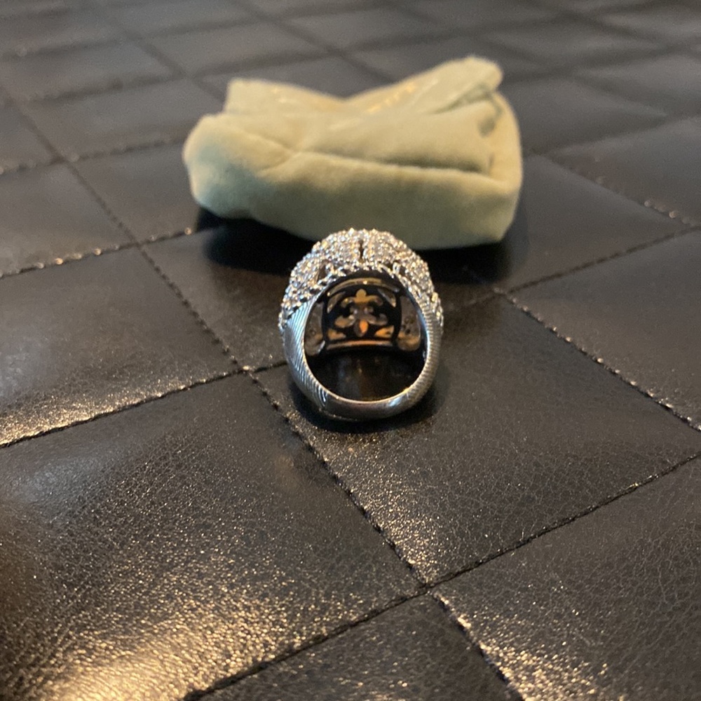 Judith Ripka Stirling silver ring - Picture 4 of 5